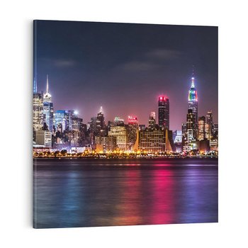 Obraz na płótnie 40x40 - Ameryka w oczach Nowego Jorku - Ameryka, USA