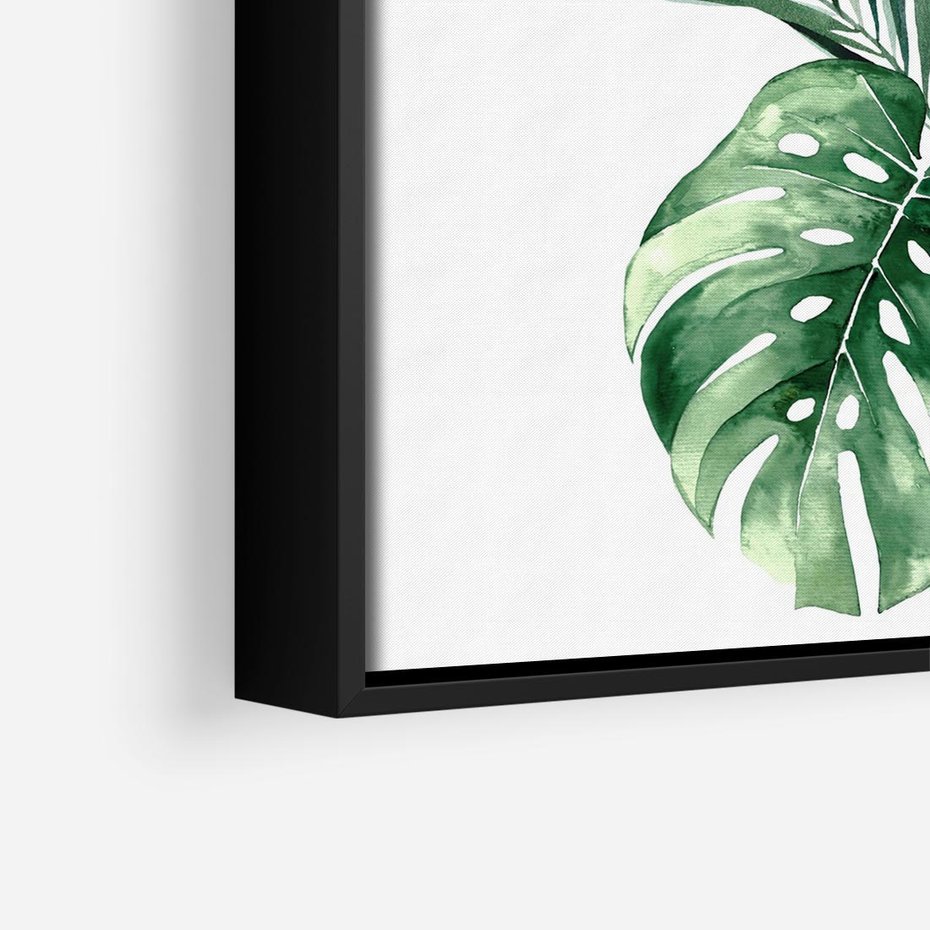 Obraz w ramie 50x50 - Przyjemność Złotej Natury - złote, liście - rama czarna