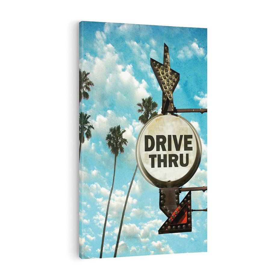 Obraz na płótnie 50x70 - Znaki Palm: Relaksująca Oaza - znak, palmy