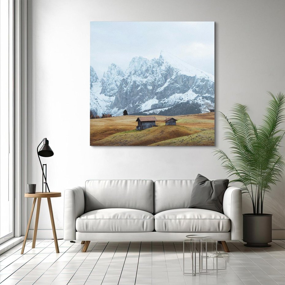 Obraz na płótnie 30x30 - Odkryj Ich Urok - góry, skandynawia