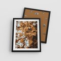 Plakat w ramie 40x50 - Nostalgiczny Miłorząb - miłorząb, liście - rama czarna