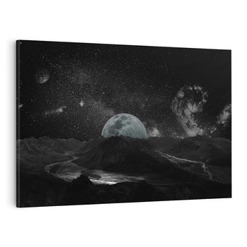 Obraz na płótnie 120x80 - Kosmiczne piękno: ziemia z lotu ptaka - kosmos, ziemia