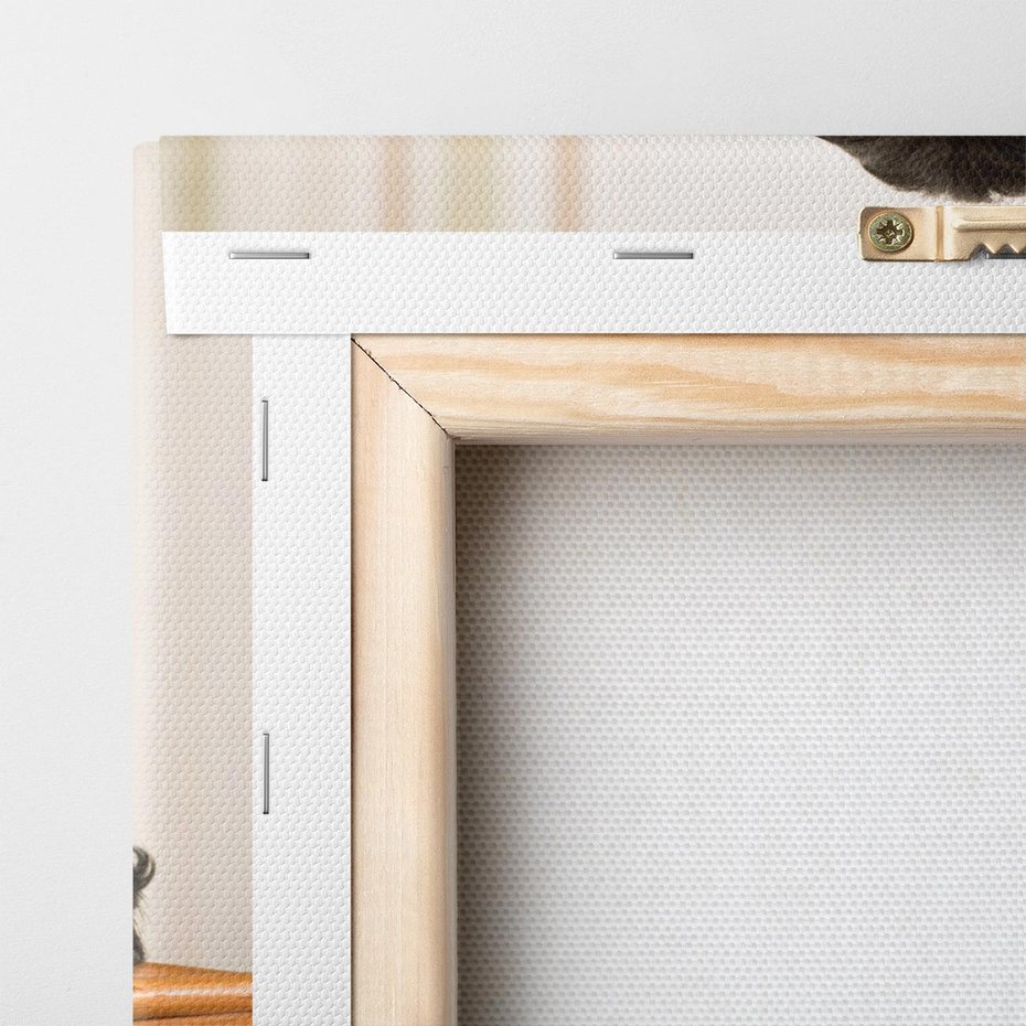 Obraz na płótnie 120x40 - Uroczy szczeniak w akcji - piesek, szczeniak