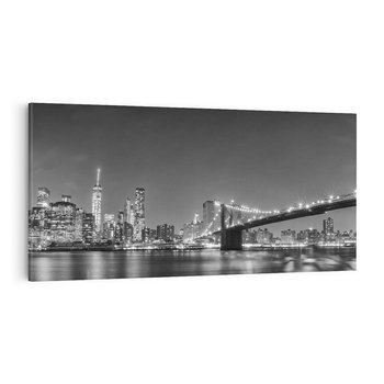 Obraz na płótnie 100x50 - Most w nocnym blasku - Nowy Jork, most