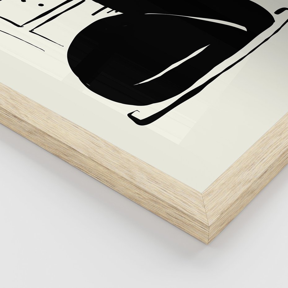 Zestaw obrazy w ramie 50x70 galeria - Koty, abstrakcja, sztuka - rama drewno