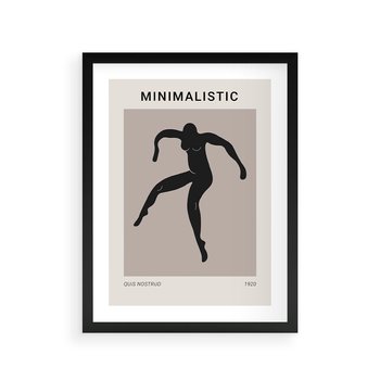 Plakat w ramie 40x50 - Sztuka Nowoczesności: Minimalistyczny Plakat - modern art, minimalistyczny plakat - rama czarna