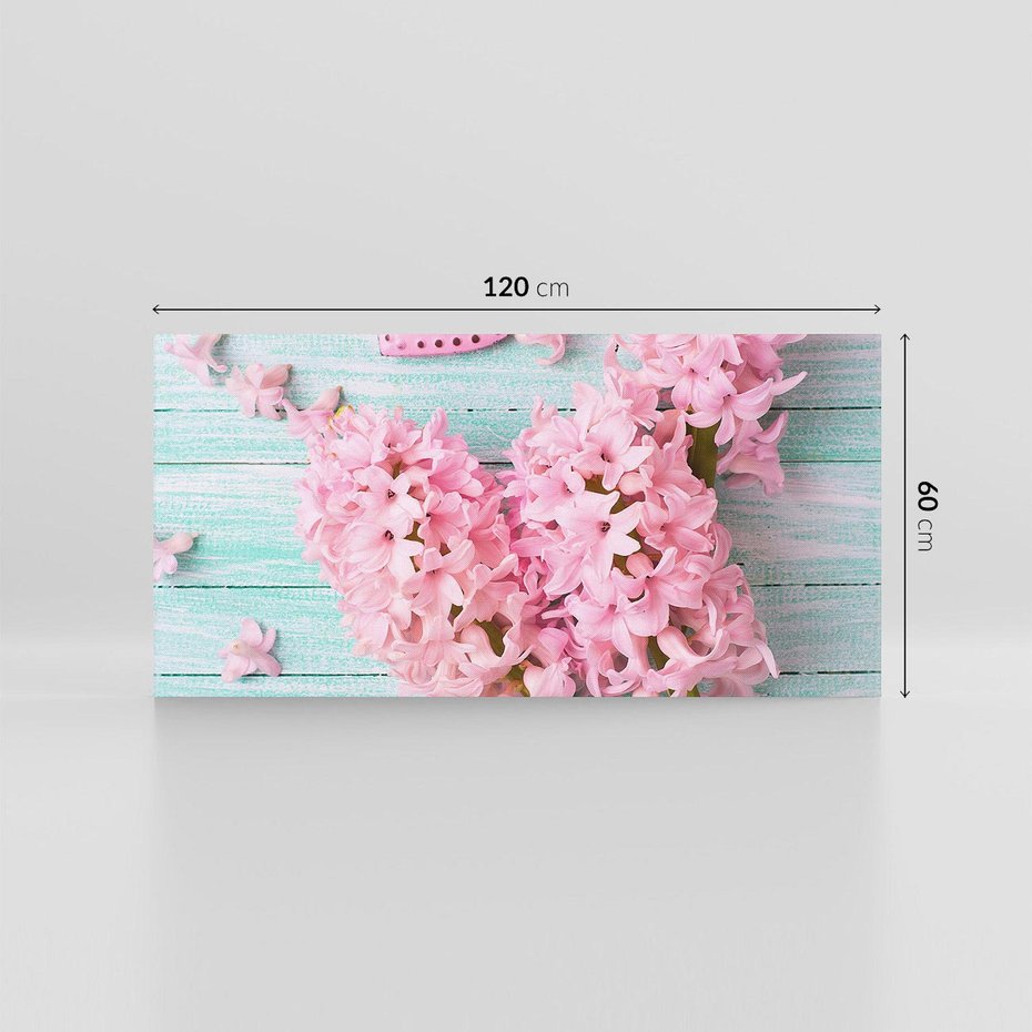 Obraz na płótnie 120x60 - Hiacynty w Kwiatowej Kompozycji - hiacynty, kwiaty