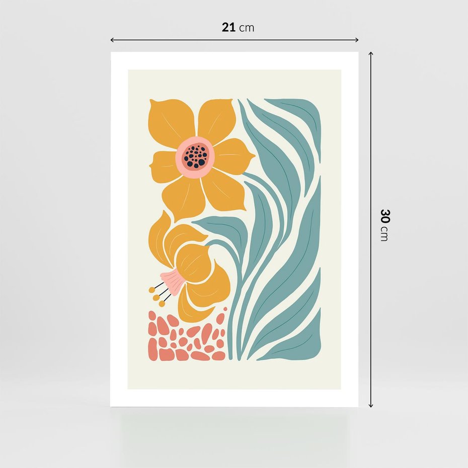 Plakat bez ramy 21x30 - Pastelowa Piękność - nowoczesna sztuka, plakat