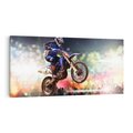 Obraz na płótnie 120x60 - Adrenalina na motocyklu cross - motocykl, cross