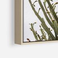 Obraz w ramie 70x100 - Ekskluzywna Roślinność - kaktusy, liście - rama drewno