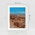 Plakat w ramie 40x50 - Wielki Kanion - wielki kanion, krajibraz - rama biała
