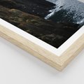 Plakat w ramie 50x70 - Piękno norweskich krajobrazów - fiordy, morze - rama drewno