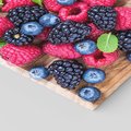 Obraz na płótnie 70x50 - Smak malin i borówek - owoce, leśne