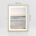 Plakat w ramie 30x40 - Krajobraz Morza i Fal - morze, fale - rama drewno