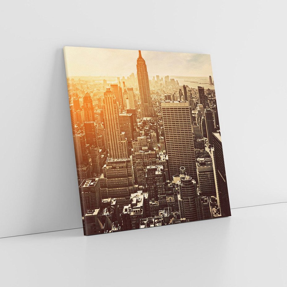 Obraz na płótnie 60x60 - Nowojorska Skyline - Manhattan, Nowy Jork