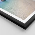 Plakat w ramie 40x50 - Rajski klimat plaży tropikalnej - plaża, tropiki - rama czarna
