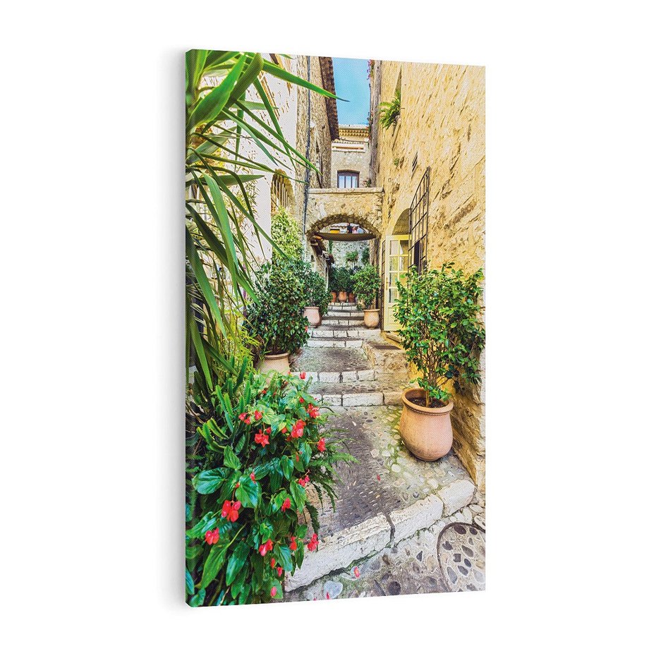 Obraz na płótnie 50x70 - Perspektywa uliczki malownicza - uliczka, perspektywa