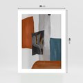 Plakat bez ramy 30x40 - Nowoczesna geometria - nowoczesny, geometryczny