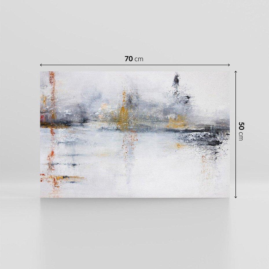 Obraz na płótnie 70x50 - Kontrastujące Chaosy - abstrakcja, kontrast