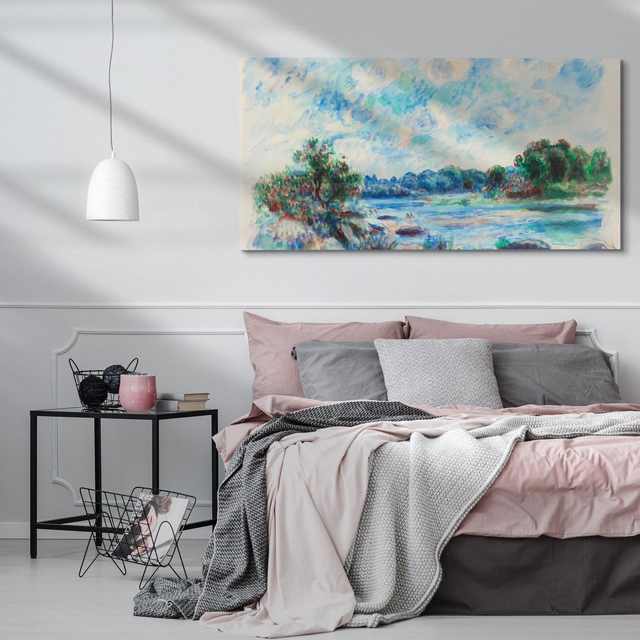 Obraz na płótnie 120x60 - Pejzaż w Pont-Aven (1892), Pierre'a-Auguste Renoir - Reprodukcja - reprodukcja, obraz na płótnie