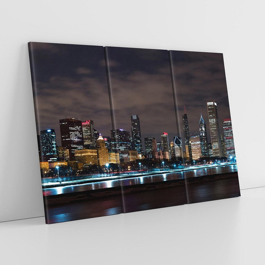 Obraz na płótnie 120x80 - Chicago - Miasto kontrastów - Chicago, USA