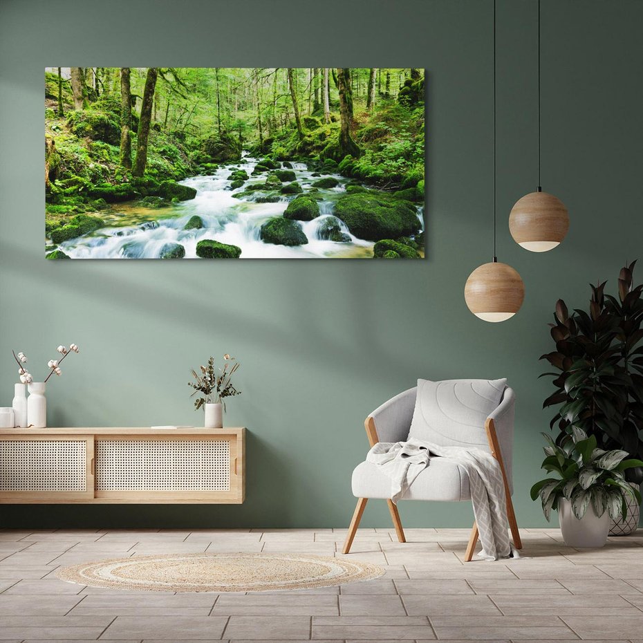 Obraz na płótnie 120x60 - Kolorowa Abstrakcja: Inspiracje Zebry - abstrakcja, 3d