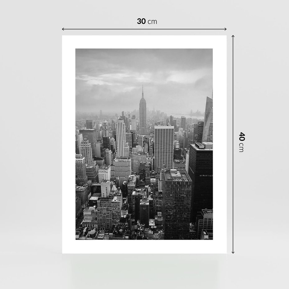 Plakat bez ramy 30x40 - Majestatyczne Wysokości - Nowy Jork, wieżowce