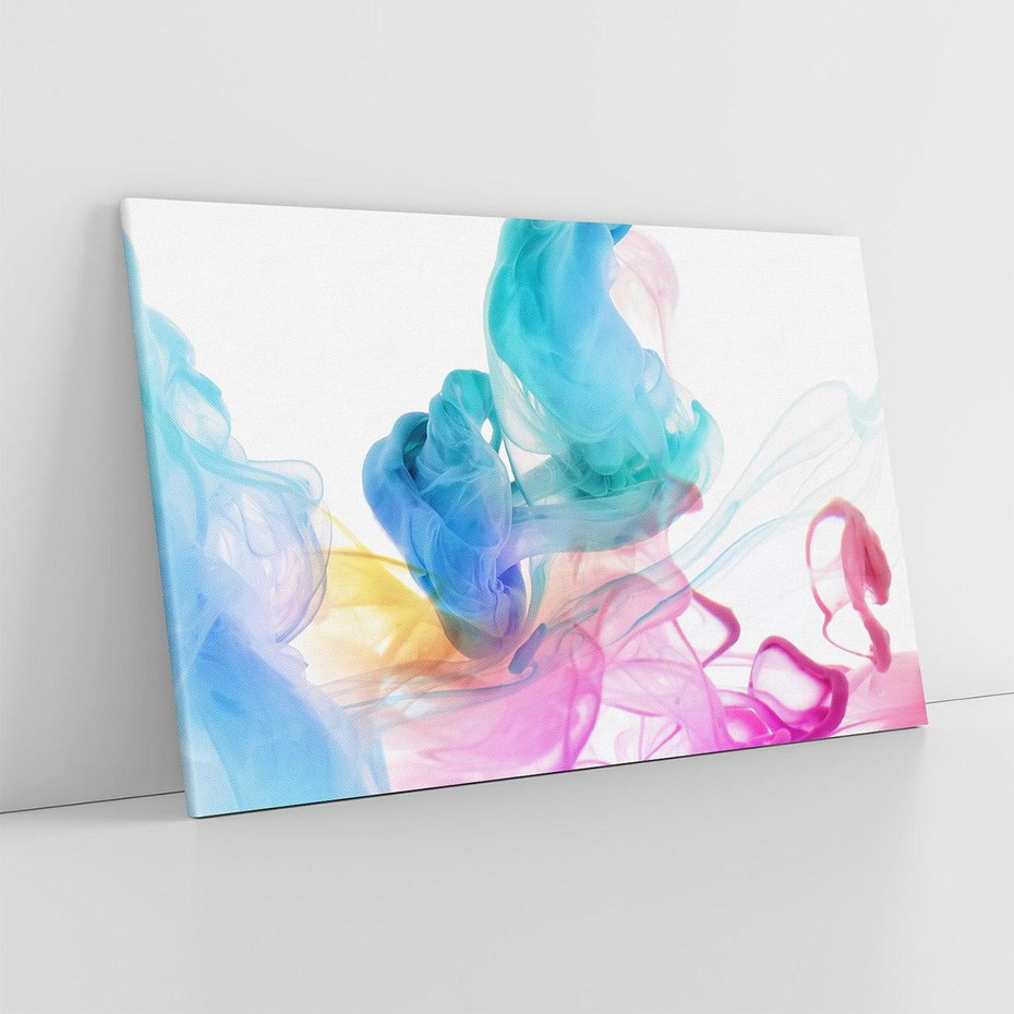 Obraz na płótnie 120x80 - Abstrakcyjne Pastelowe Piękno - abstrakcja, pastelowe