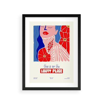 Plakat w ramie 50x70 - Abstrakcyjna Afirmacja - sztuka nowoczesna, abstrakcyjny styl - rama czarna