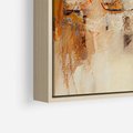 Obraz w ramie 50x70 - Odbicie utraconych barw - abstrakcja, tekstury farb - rama drewno