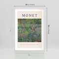 Plakat w ramie 50x70 - Reprodukcja Moneta - Monet, reprodukcja - rama biała
