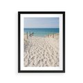 Plakat w ramie 30x40 - Harmonia plażowego morza - plaża, morze - rama czarna