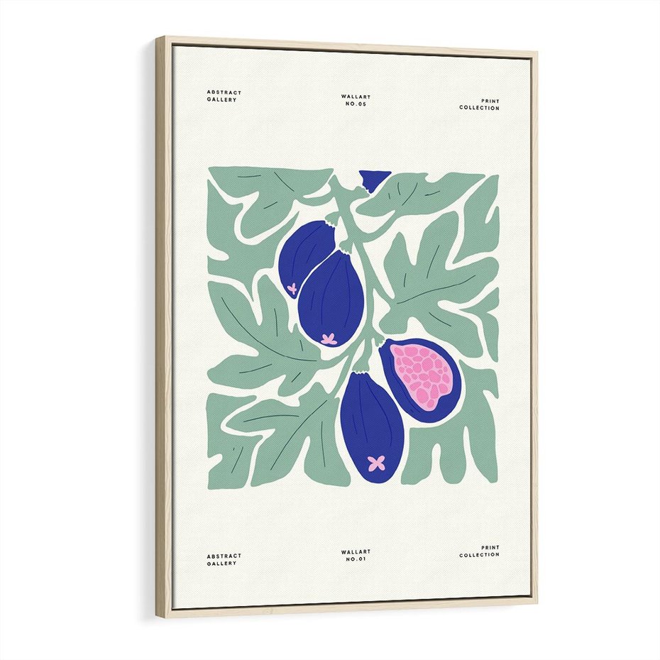 Obraz w ramie 70x100 - Symfonia Przestrzeni - figi, plakat - rama drewno