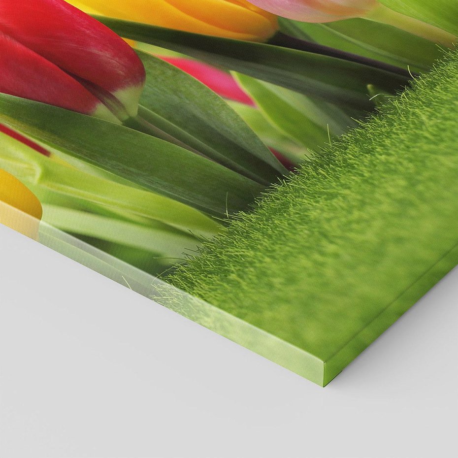 Obraz na płótnie 80x120 - delikatność kwiatowego świata - tulipany, kwiaty