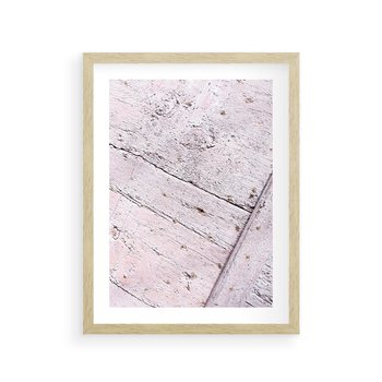 Plakat w ramie 40x50 - Nowoczesna Elegancja - beton, struktura - rama drewno