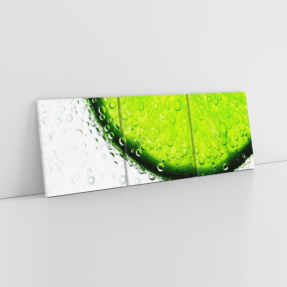 Obraz na płótnie 120x40 - Świeżość i kwasowość limonki - limnka, owoce