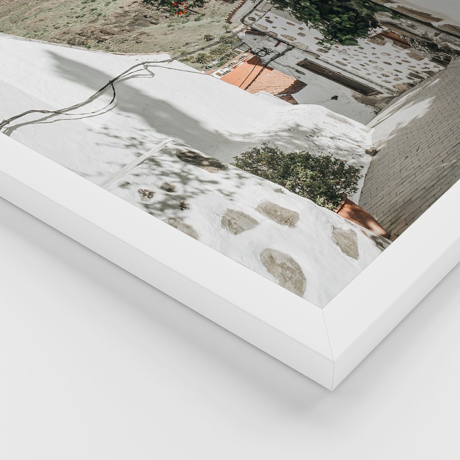 Zestaw obrazy w ramie 50x70 galeria - Włochy, południe, podróż, wakacje - rama biała