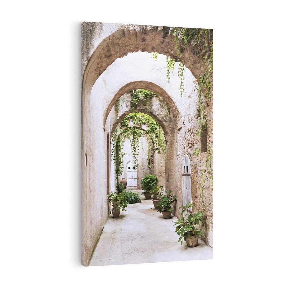 Obraz na płótnie 50x70 - Urokliwa Zaułek - klimatyczna, uliczka