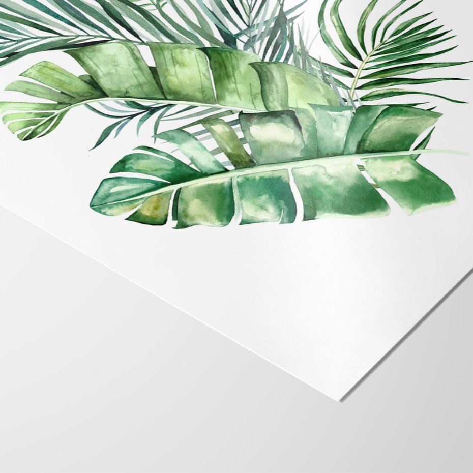 Plakat bez ramy 21x30 - Piękno Złotej Rośliny - złote, liście