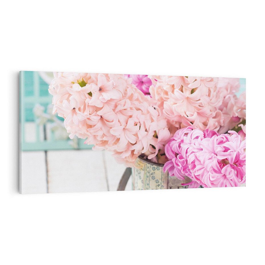 Obraz na płótnie 100x50 - Kwiatowa harmonia hiacyntów - kwiaty, hiacynty