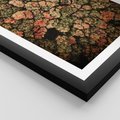 Plakat w ramie 50x70 - Jesień z Lotu Ptaka: Malowniczy Las - las jesienią z lotu ptaka - rama czarna