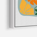 Obraz w ramie 50x70 - Kolorystyczna Ekspresja - czajnik, abstrakcja - rama biała