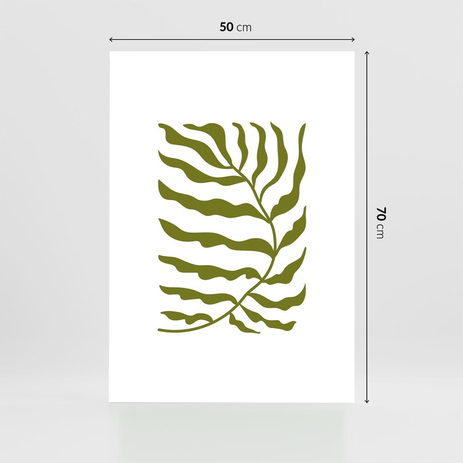 Plakat bez ramy 50x70 - Rytmy Chaosu - roślina, gałązka