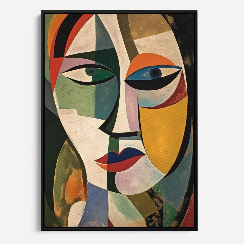 Obraz w ramie 50x70 - Kolorowe Dziwne Wyobrażenia - abstrakcyjny obraz, olejny - rama czarna