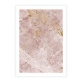 Plakat bez ramy 21x30 - Wyjątkowa Stylizacja - marmur, złoto