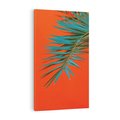 Obraz na płótnie 50x70 - Egzotyczny Urok - liście, palma