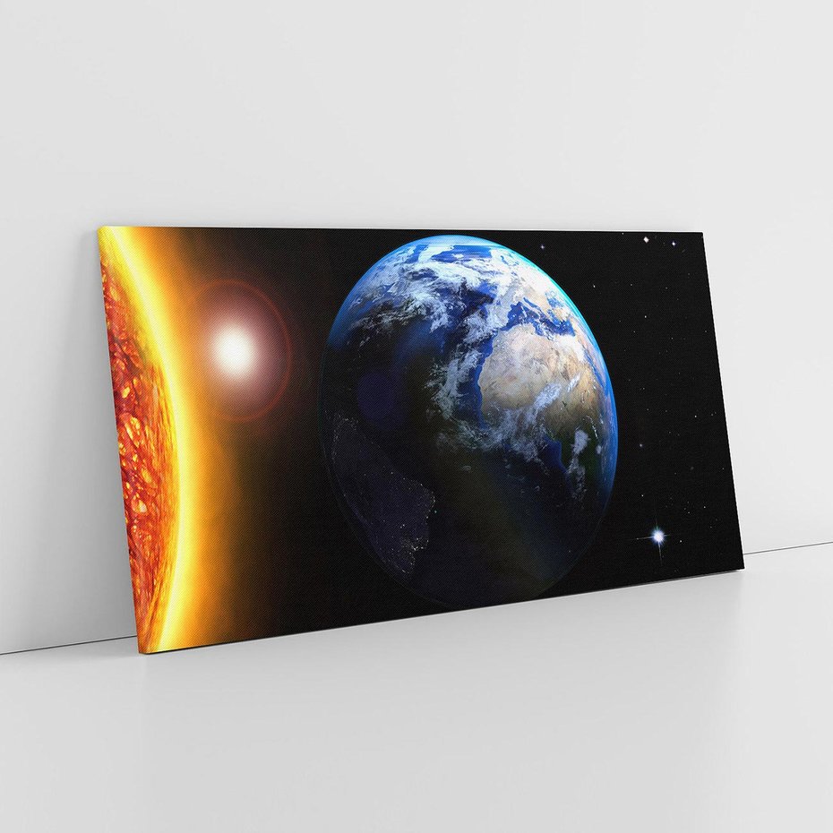 Obraz na płótnie 120x60 - Piękno Ziemi - kosmos, ziemia