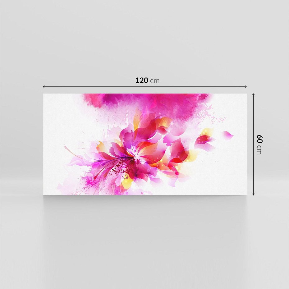 Obraz na płótnie 120x60 - Kwiaty abstrakcji - abstrakcja, kwiaty
