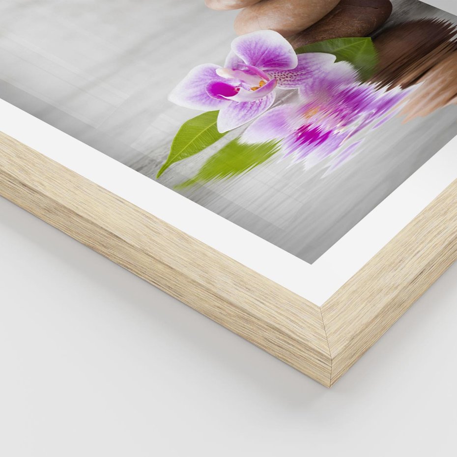 Plakat w ramie 40x50 - Spa japońskie: sztuka relaksu - spa, japońskie - rama drewno