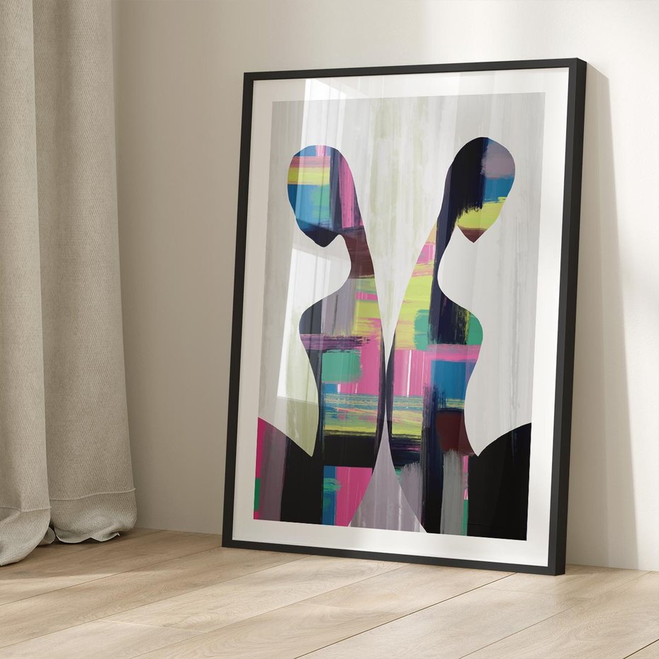 Plakat bez ramy 50x70 - Nowa Era - abstrakcyjny plakat, nowoczesna sztuka